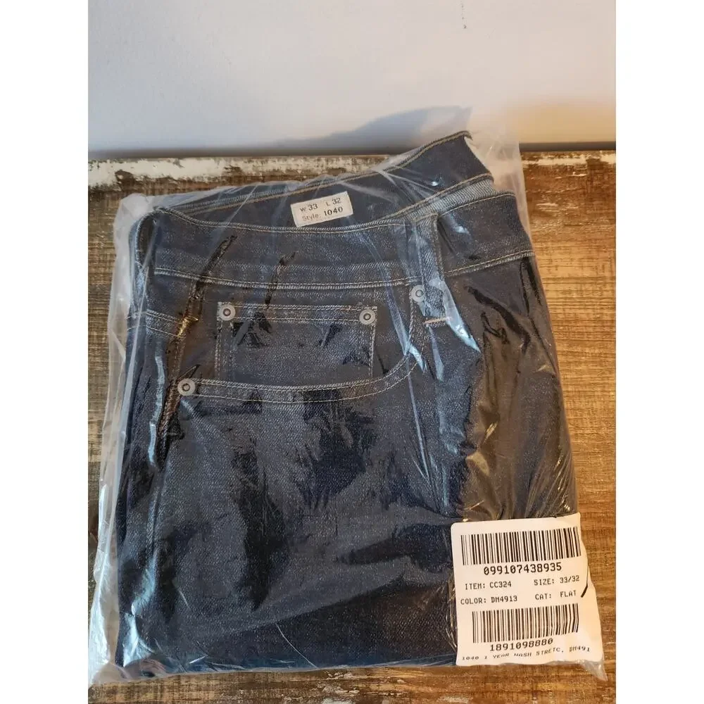 NWOT J. Crew 1040 Athletic Tapered-Fit Stretch Jean Blue 33/32